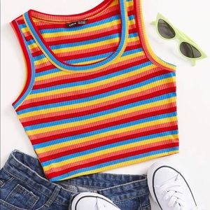 Rainbow tank top